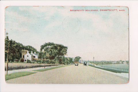 MA, Swampscott - Swampscott Boulevard postcard - K03088