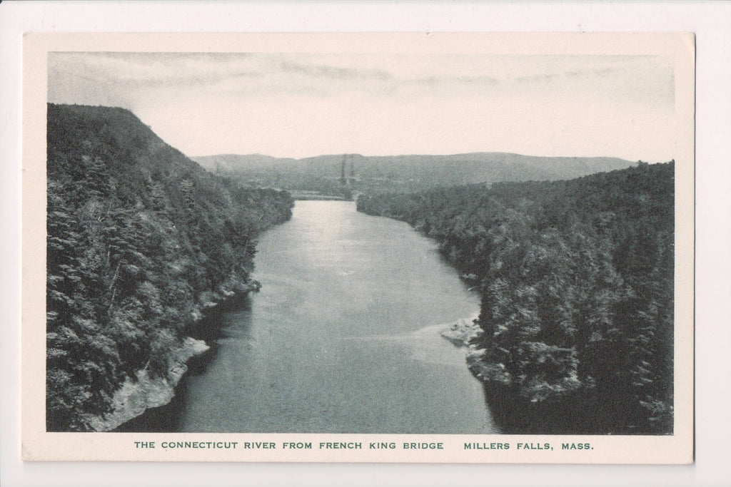 MA, MILLERS FALLS - CT River view from French King Bridge (original SOLD) K03254