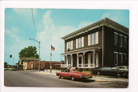 OH, Bellefontaine - POST OFFICE, CITY bldg - vintage postcard - K04022