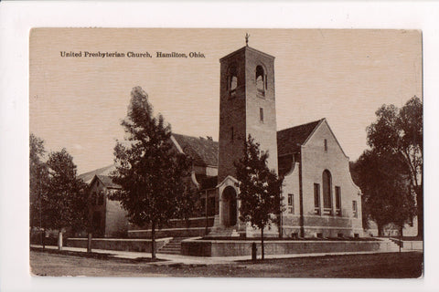OH, Hamilton - UNITED PRESBYTERIAN CHURCH - @1909 postcard - K06091