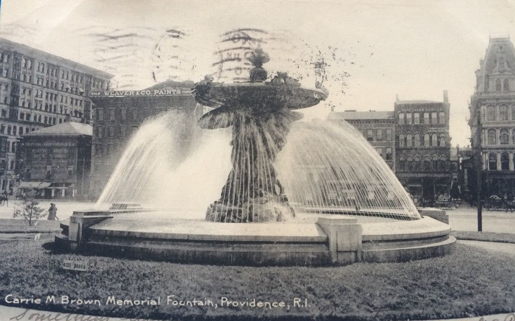 RI, Providence - Carrie M Brown Fountain (ONLY Digital Copy Avail) - A06126