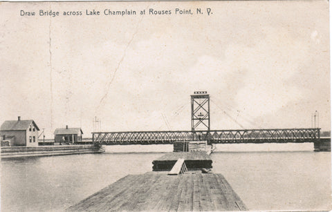 NY, ROUSES POINT - Draw Bridge (original SOLD) - A12106