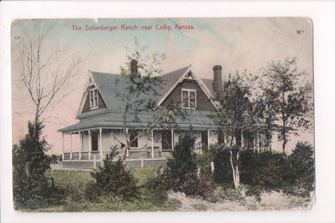 KS, Colby - Sollenberger Ranch - @1908 postcard - C17932