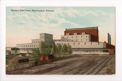 KS, Hutchinson - Morton Salt Plant postcard - B08316