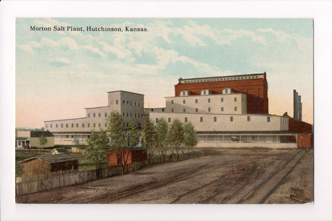 KS, Hutchinson - Morton Salt Plant postcard - B08316