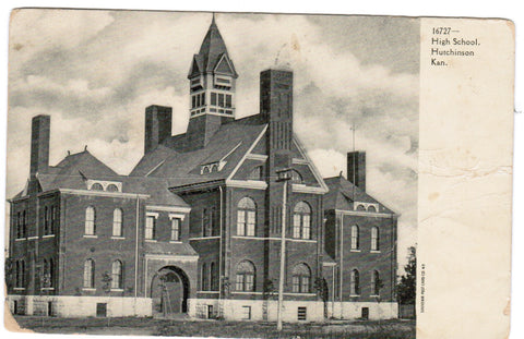 KS, Hutchinson - High School postcard - K04173