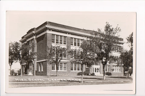 KS, LARNED - High School - RPPC postcard - R00377