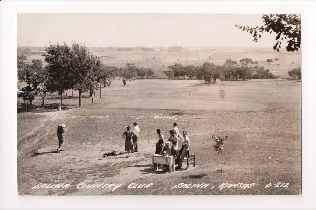 KS, Salina - Country Club, Golf, L L Cook RPPC - D06103
