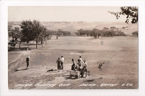 KS, SALINA - Country Club, Golf, L L Cook RPPC - D06103