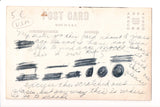KS, Stafford - High School RPPC - N Park parking spot - B08227