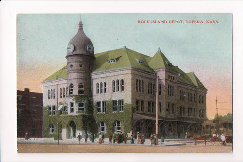 KS, Topeka - Rock Island Depot, railroad train station - C08032