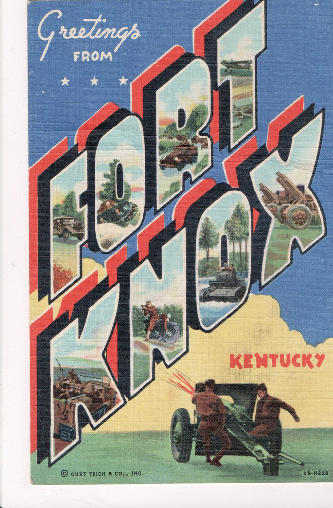 KY, FORT KNOX - LARGE LETTER (original SOLD) z17010