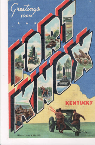 KY, FORT KNOX - LARGE LETTER (original SOLD) z17010
