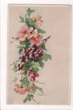 Greetings - Artist signed - Klein - Grapes and flowers postcard - 801086