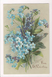 Greetings - Artist signed - Klein - From ST VALENTINE, flowers - E10345