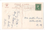 Greetings - Artist signed - Klein - @1914 red rose postcard - SL2101