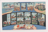 NJ, NEW JERSEY - Large Letter Greetings from - Curt Teich - L03099