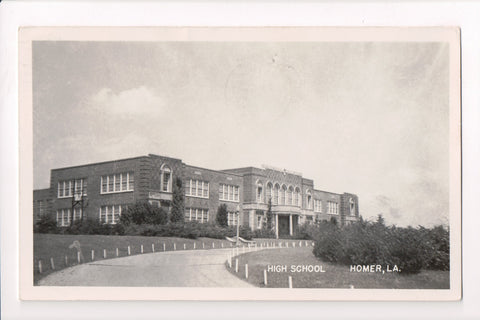 LA, Homer - High School - Fox Co RPPC - B17044