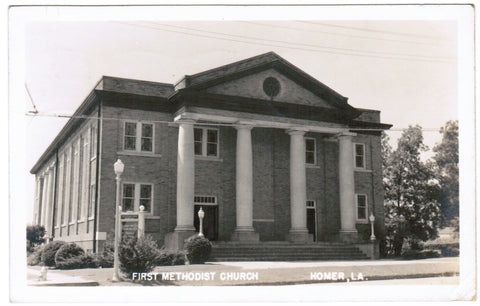 LA, Homer - First Methodist Church RPPC - S01653