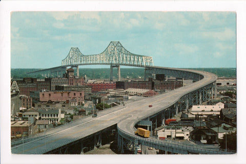 LA, New Orleans - Cantilevered Steel Bridge and surrounding area - 501111