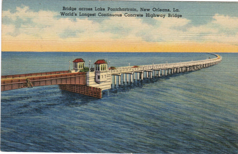 LA, New Orleans - Bridge across Lake Pontchartrain - C08558