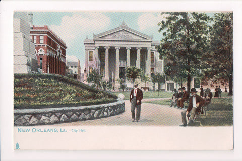 LA, New Orleans - City Hall, Park - Tuck postcard - CP0181