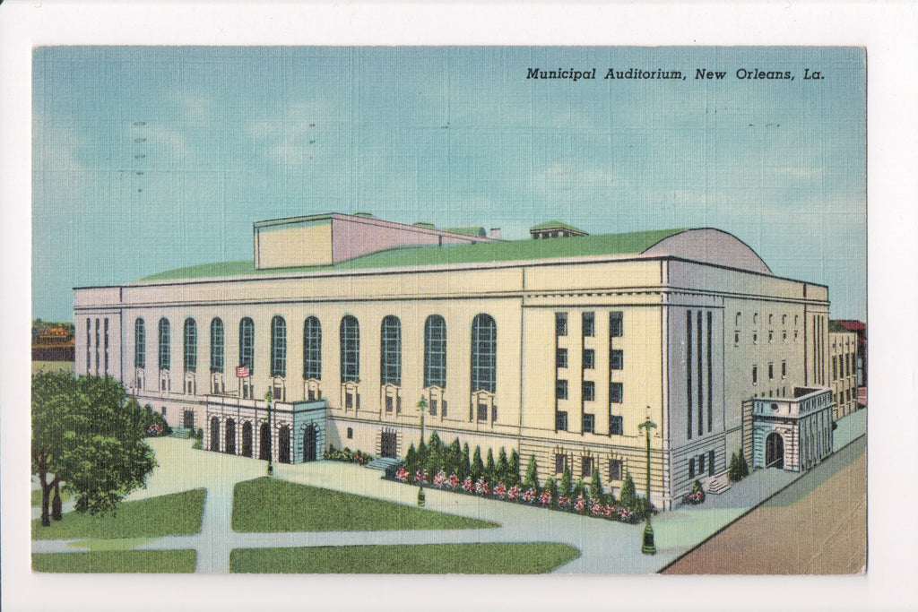 LA, NEW ORLEANS - Municipal Auditorium, 1939 postcard - S01666