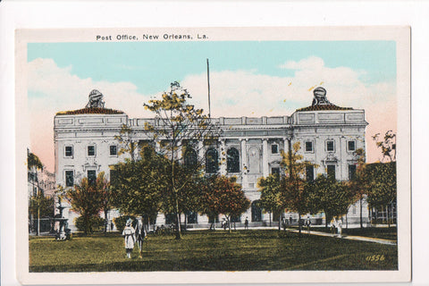 LA, NEW ORLEANS - Post Office and park postcard - T00113