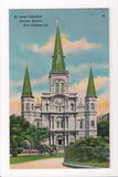 LA, New Orleans - St Louis Cathedral, Jackson Square, canon - w00538