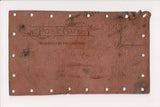 Leather Postcard - Something doing all the time in - J03140