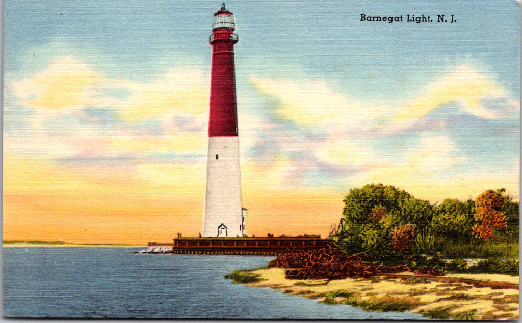 NJ, BARNEGAT - Lighthouse, Light House (original SOLD) M-0024