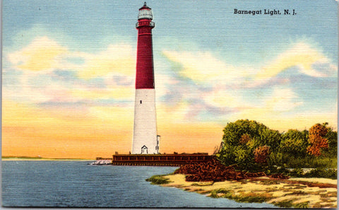 NJ, BARNEGAT - Lighthouse, Light House (original SOLD) M-0024