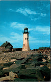 MA, Scituate - Lighthouse, Light House - 1964 postcard - M-0058