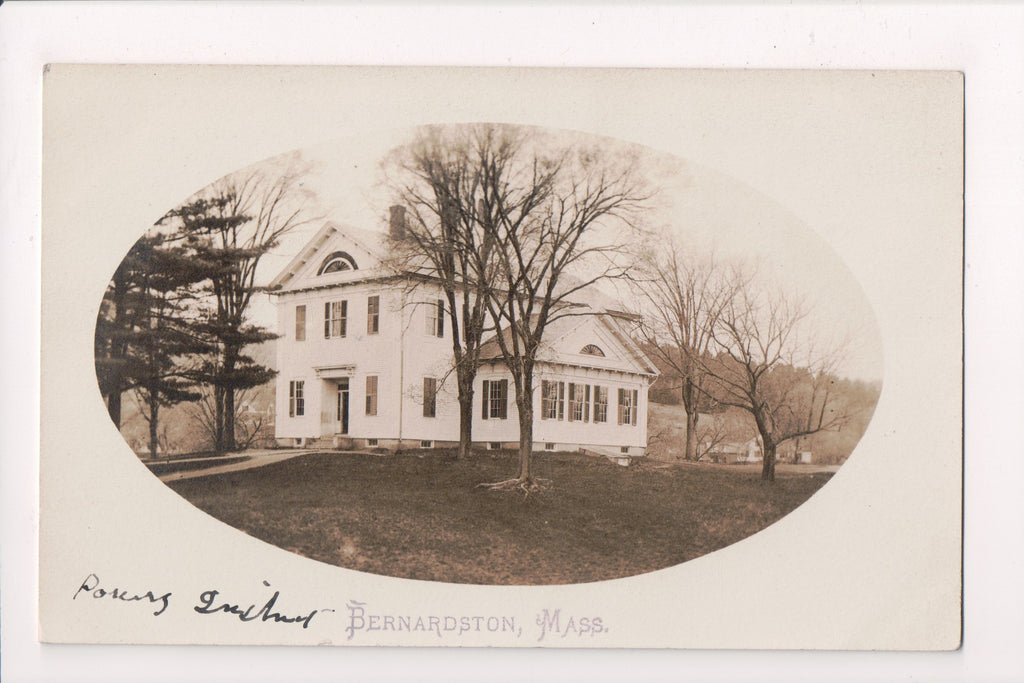 MA, Bernardston - Powers Institute - @1910 RPPC postcard - BP0003