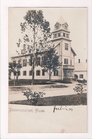 MA, Bernardston - Town Hall - RPPC - BP0006
