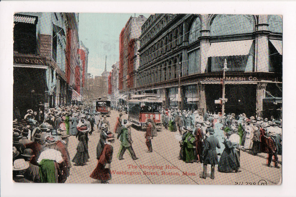 MA, BOSTON - Washington St - NORTH POSTAL STATION flag killer - B11206