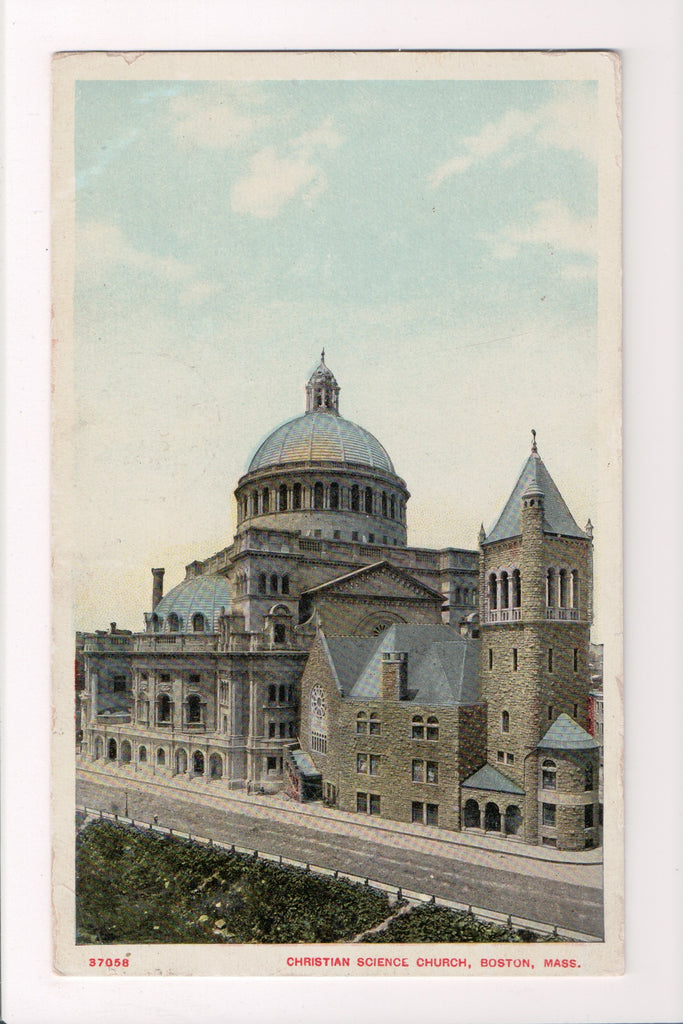MA, Boston - Christian Science Church, vintage @1910 postcard - CP0035