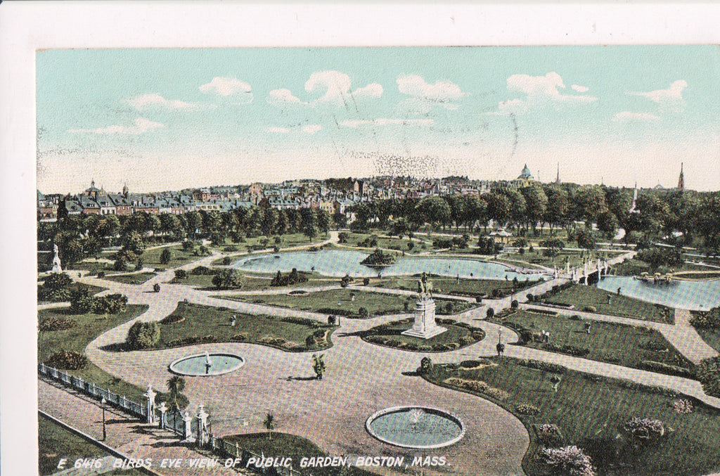 MA, Boston - Public Garden BEV - @1910 FENWAY STATION flag killer - E10157