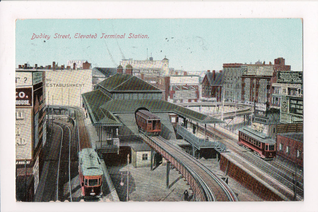 MA, Boston - Elevated Terminal Station - Station -A- flag killer - E10159