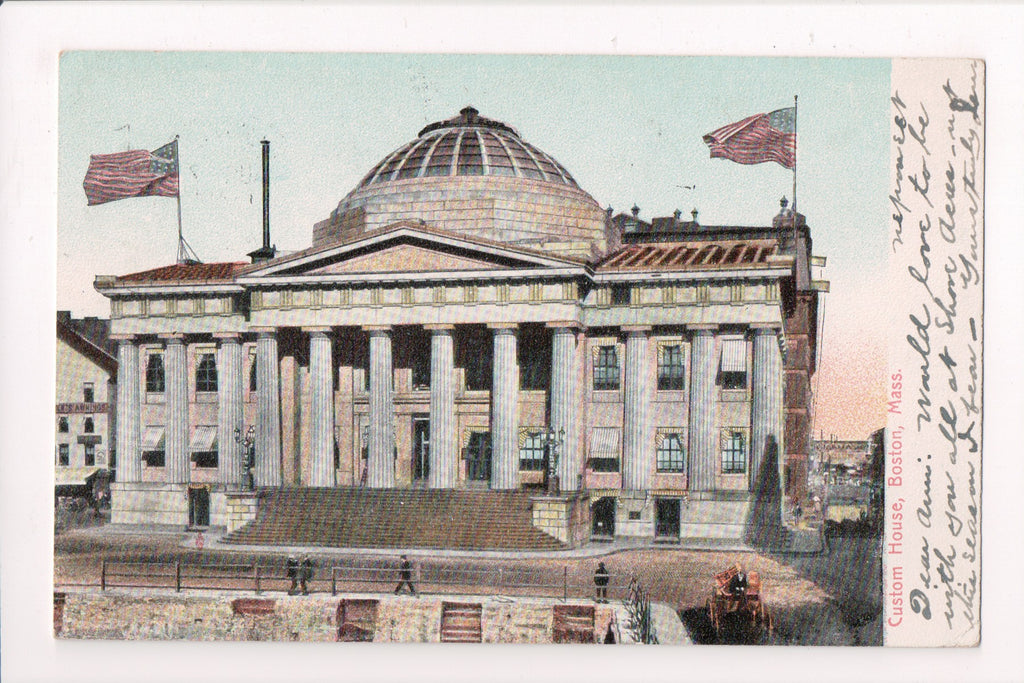MA, Boston - Custom House - DORCHESTER STATION flag postmark - w02013