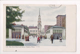 MA, Boston - Subway entrances - ESSEX STREET STATION flag  cancel - w02015