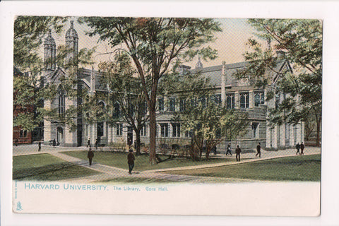 MA, Cambridge - Harvard University, Library, Gore Hall postcard - A12595