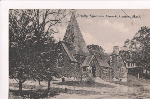 MA, Canton - Trinity Episcopal Church, @1916 vintage postcard - cr0002