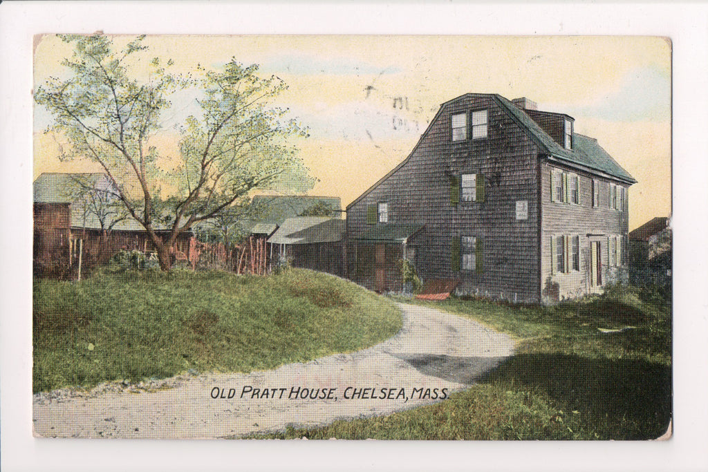 MA, Chelsea - Old Pratt House - ESSEX STREET STATION flag cancel w/3 - D05339