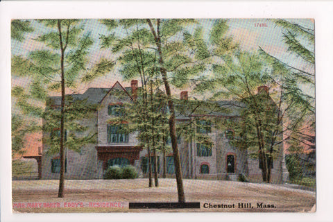 MA, Chestnut Hill - Mary Baker Eddys Residence - @1908 postcard - C17447