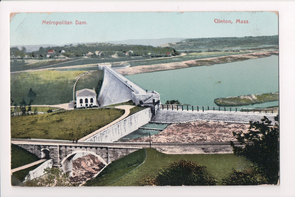 MA, Clinton - Metropolitan Dam - @1908 DOANE cancel BERLIN, MA - 505317