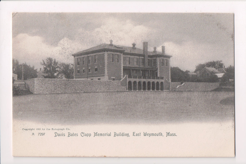 MA, East Weymouth - Davis Bates Clapp Memorial Building - CP0039