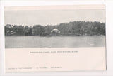 MA, East Weymouth - Westwood Park, lake, buildings - CP0267