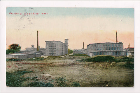 MA, Fall River - Granite Mills, @1910 vintage postcard - T00137