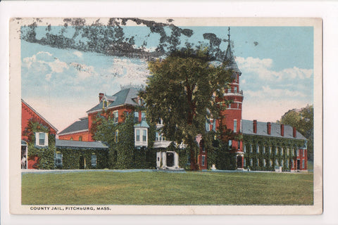 MA, Fitchburg - County Jail - Z17061- postcard **DAMAGED / AS IS**